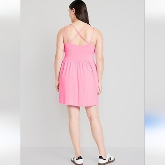 Old Navy Pink Mini Dress Sleeveless Casual Summer Sundress Plus size 3X beachy - Picture 4 of 8